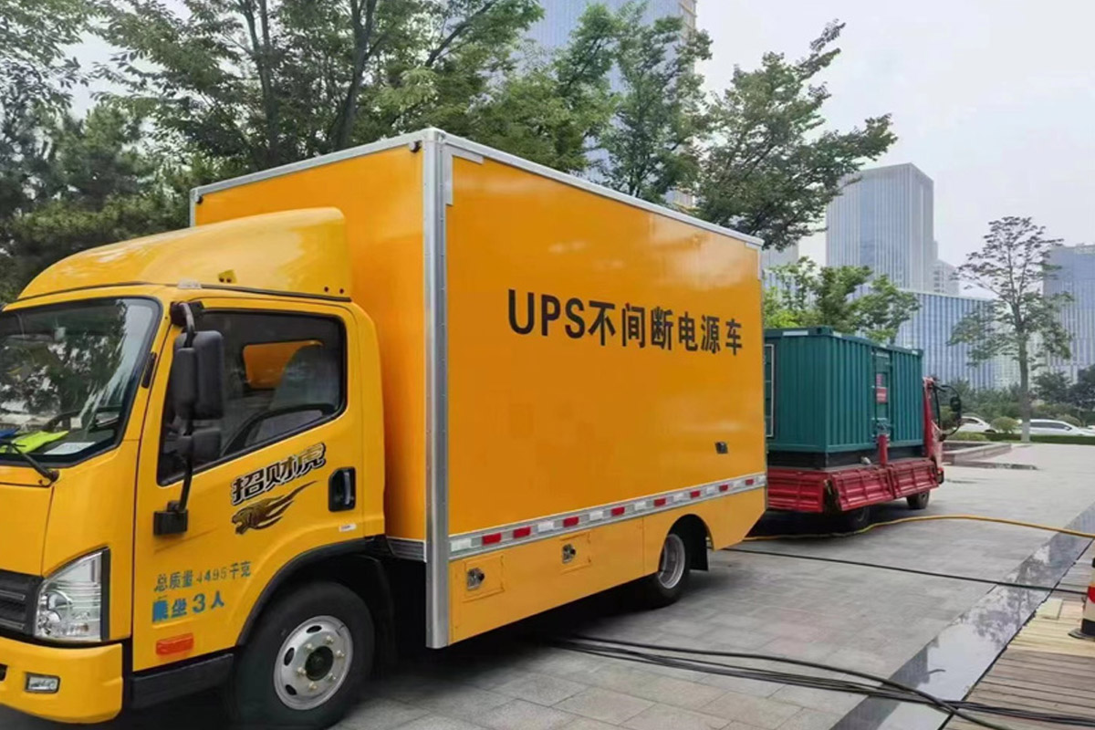 临高发电机租赁施工现场